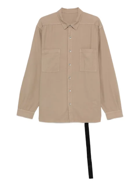 Rick Owens DRKSHDW patch-pocket cotton shirt Neutrals DU02E7299CFL