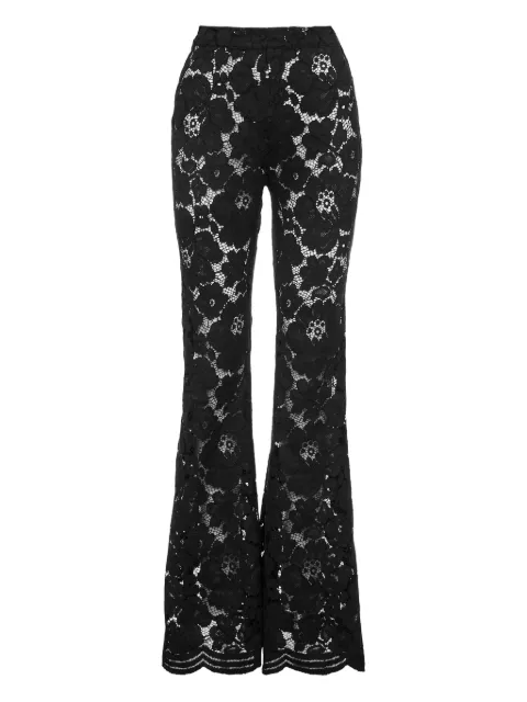 Ana Radu floral-lace trousers Black 46409
