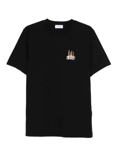 Off-White graphic-print logo T-shirt Black OMAA027F25JER0021001