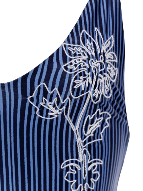 Agua Bendita Luca embroidered swimsuit Blue 20525