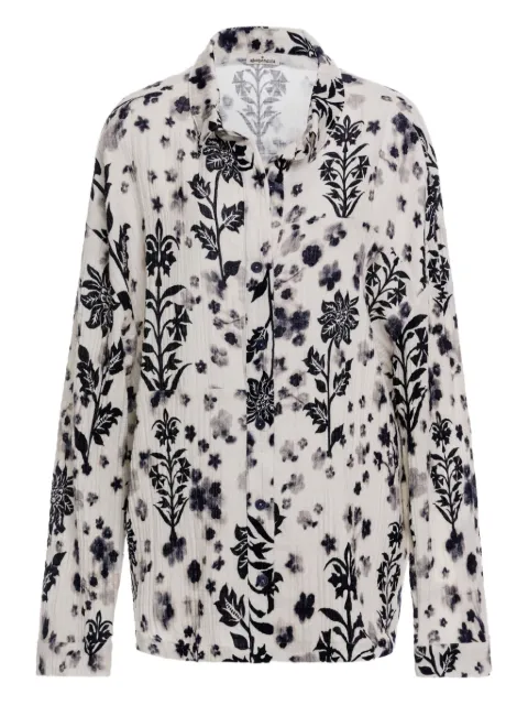 Agua Bendita Keshi floral-print cotton shirt White 19785