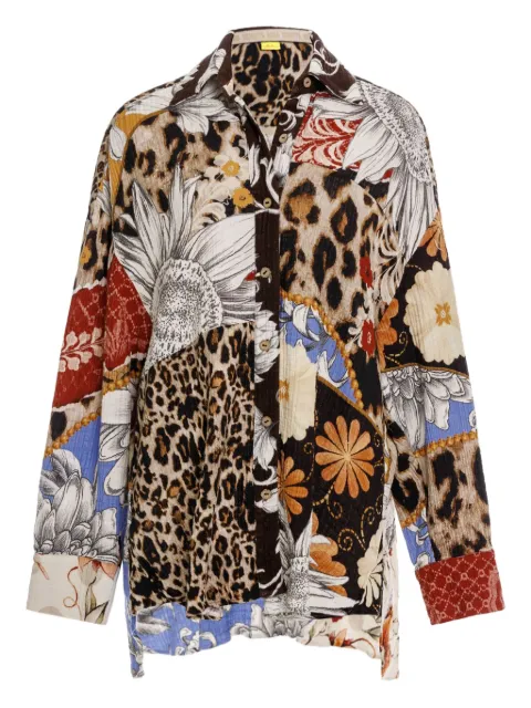 Agua Bendita leopard-print shirt Black 19340