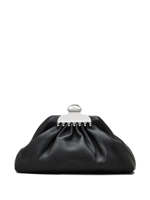 Marc Jacobs small The Glam ruched clucth bag Black 2R5HCL004H01001