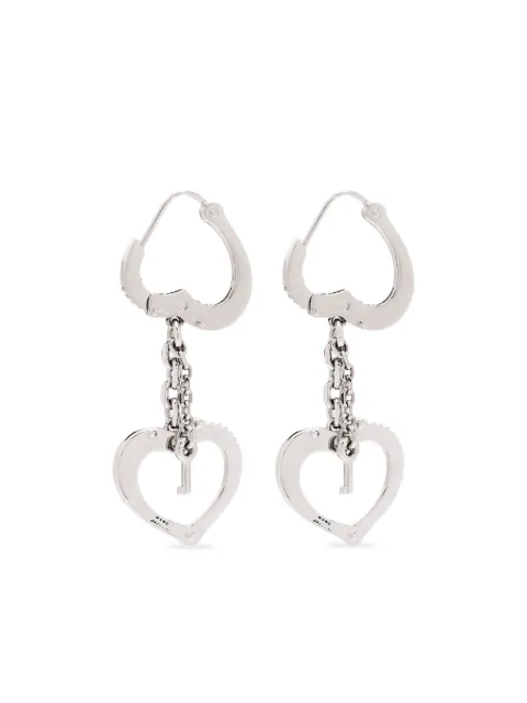 Marc Jacobs heart handcuff earrings Silver 2R5JER001J70029