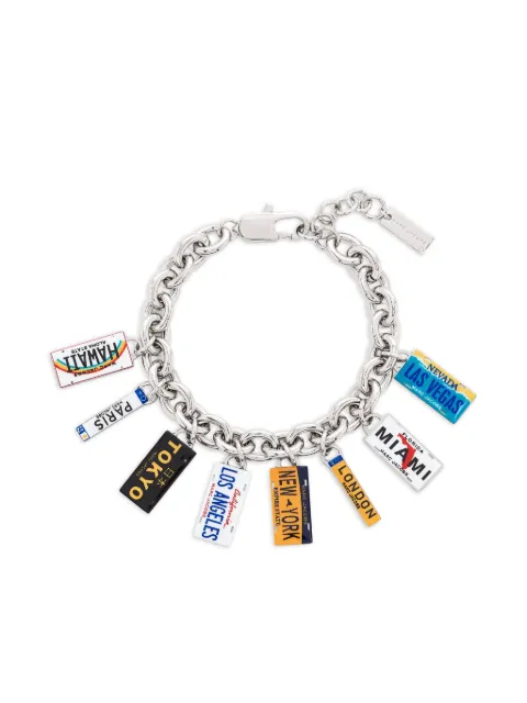 Marc Jacobs state-plate-charm bracelet Silver 2R5JBR001J77099