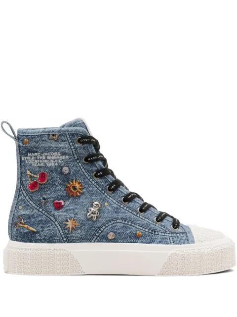 Marc Jacobs charms denim high-top sneakers Blue 2R5FSN001F06454