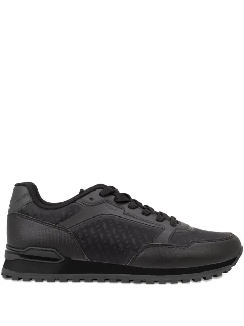 BOSS patterned lace-up sneakers Black 50552897