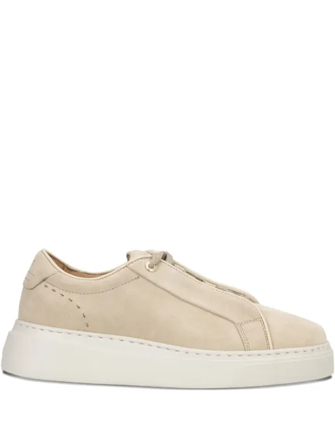 BOSS suede trainers with hidden wedge Neutrals 50551458