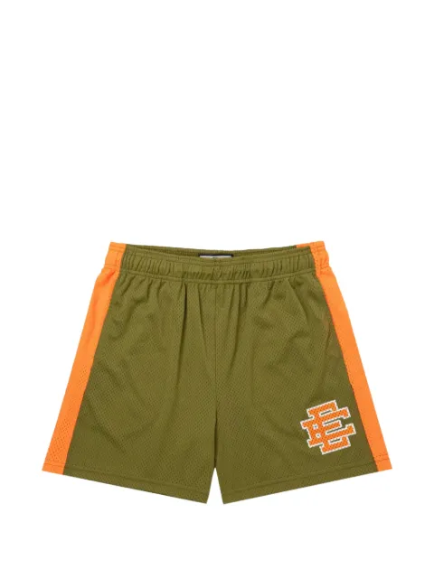 ERIC EMANUEL Basic logo-print shorts Green EE068