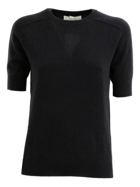 Lisa Yang short-sleeve cashmere sweater Black KENZA