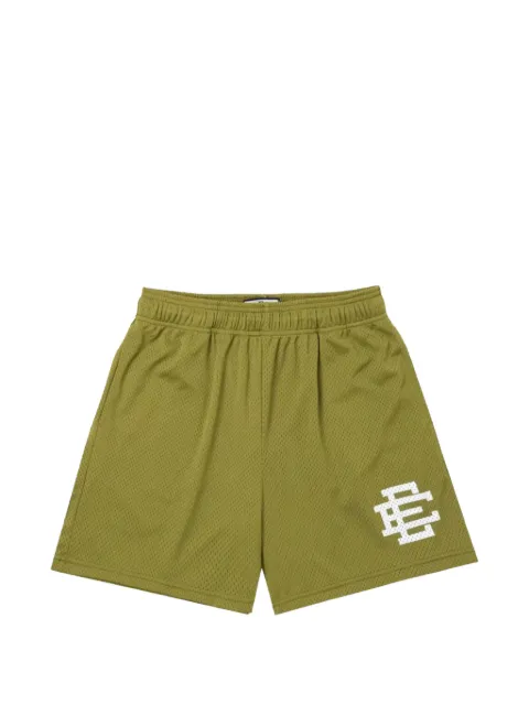 ERIC EMANUEL logo-print mesh shorts Green EE060