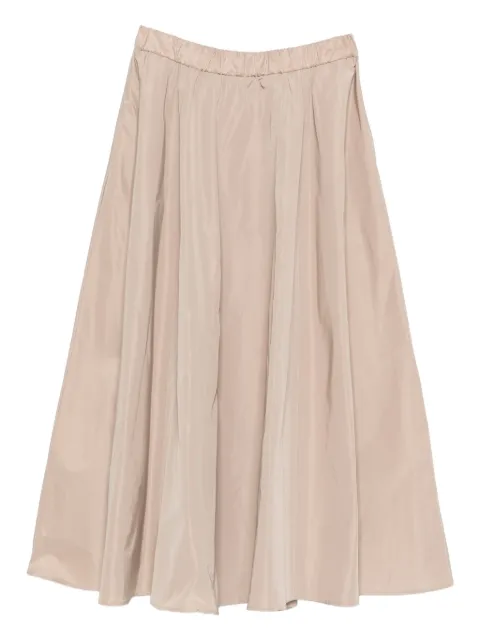 ASPESI pleated taffeta skirt Neutrals 5N23P008