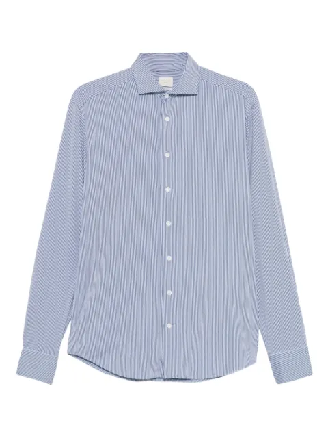 Traiano Milano striped long-sleeved shirt Blue T1013311