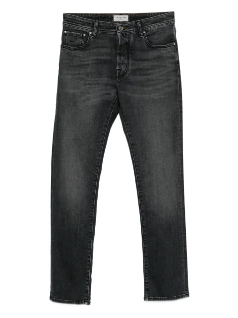 Jacob Cohën logo-patch jeans Black JUMQE004073S4286V1