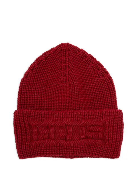 GCDS cable-knit beanie Red B2CU5816AL7