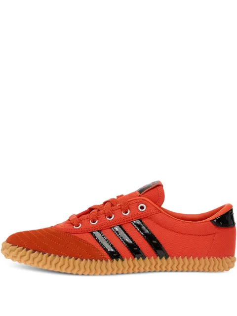 adidas Volley Plimsole three-stripe sneakers Red JR5753