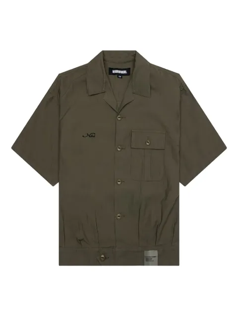 Neighborhood embroidered-logo shirt Green 251AQNHSHM07OLD