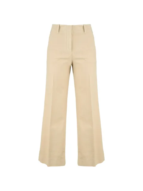 Incotex pressed-crease wide-leg trousers Neutrals 176880D2131