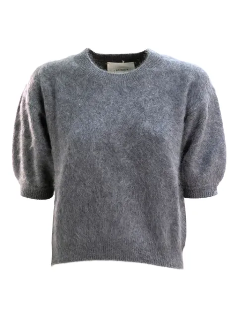 Lisa Yang puff-sleeve mohair sweater Grey JUNIPER