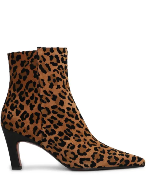 Roberto Festa 70mm Yanira leopard-print pointed-toe boots Brown YANIRA