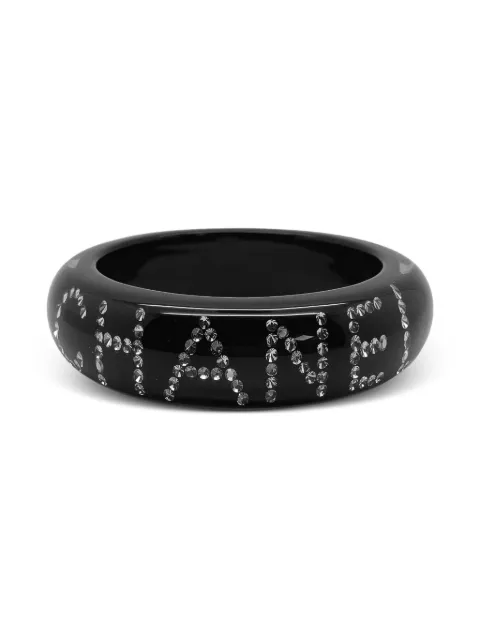 CHANEL Pre-Owned 2003 Spellout Bangle bracelet Black CHANSPELLCUFF