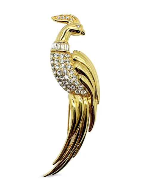 Jennifer Gibson Jewellery 1980s Monet Bird of Paradise brooch Gold JGJBIRDBRO