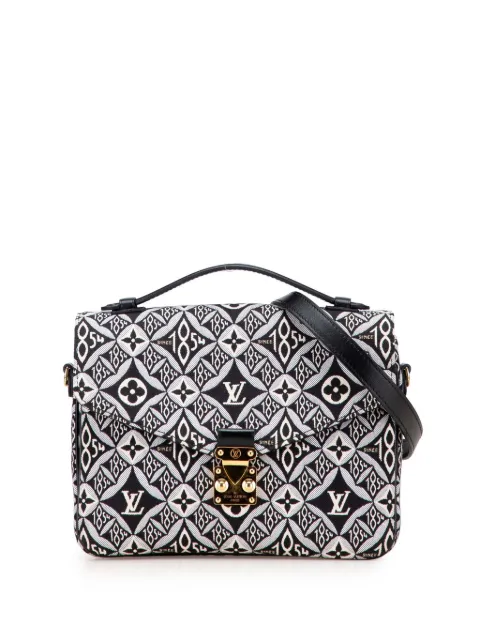 Louis Vuitton Pre-Owned 2021 Monogram Jacquard Since 1854 Pochette Metis satchel Black D59L71ZG2WSV4T0T