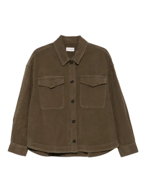TRUE AVENUE button-down jacket Green POLINENEEDLECORD