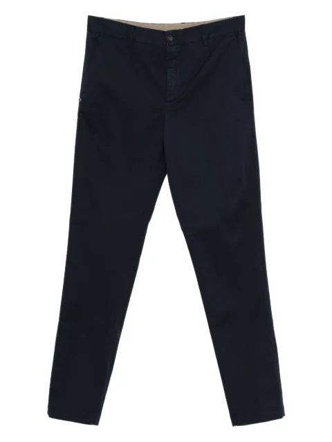 White Sand cotton-blend straight-leg trousers Blue 25SU10L83