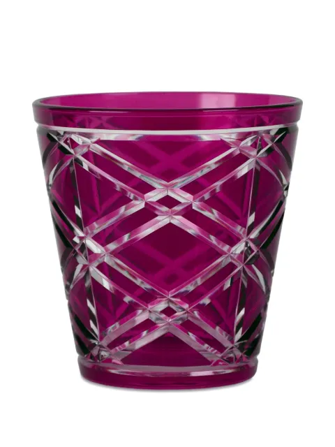 BACI MILANO diamond-pattern glasses (set of two) Pink TUMBCOL06
