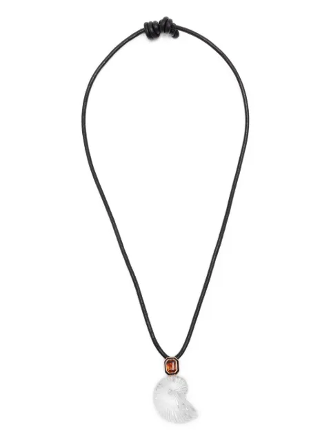 Dezso 18K rose gold Nautilus necklace Pink WNAEMCT
