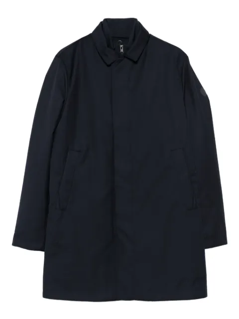 People Of Shibuya zip-front patch-pocket coat Blue HOKKAIDOPM947