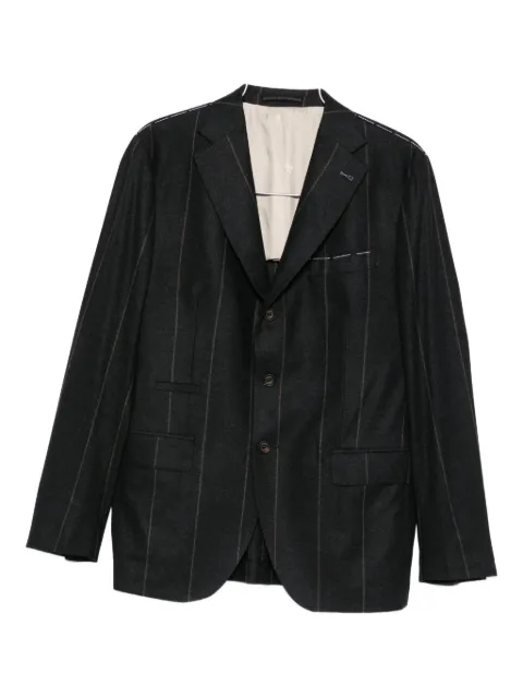 Eleventy pinstripe wool-blend suit Black L75ABUD01TES0L091
