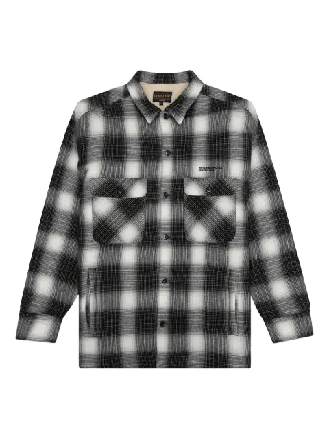 Neighborhood check-pattern shirt Black 2221508NSHM01