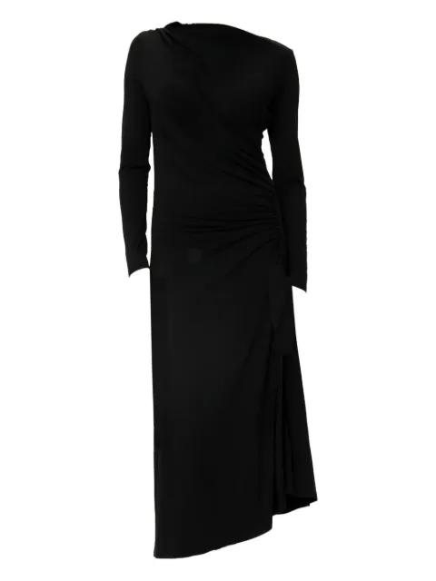 VIVEH Nashira draped-design midi dress Black 250901021