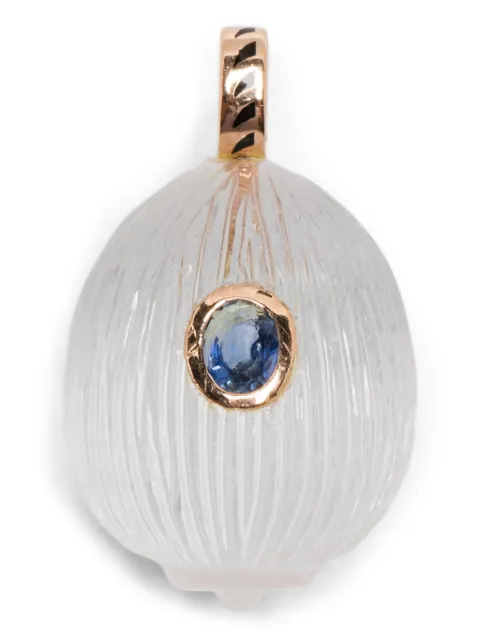 Dezso 18K rose gold Coquito sapphire pendant Pink WCQOVSP