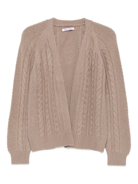 Liska cable-knit cardigan Neutrals VALENTINA404