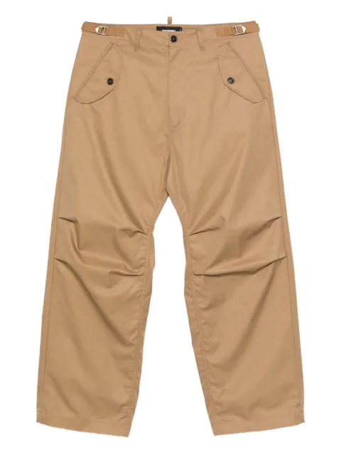 DSQUARED2 gathered-knees cargo pants Neutrals S71KB0728S41794