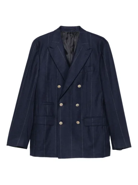 Eleventy pinstripe double-breasted blazer Blue L75GIAE01TES0L091