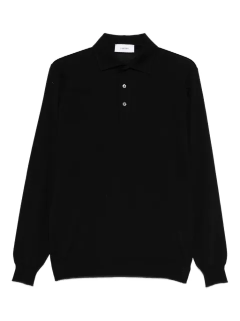 Lardini long-sleeve polo shirt Black CNLPML61CN64021