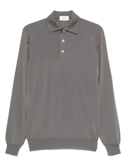Lardini long-sleeve polo shirt Grey CNLPML61CN64021