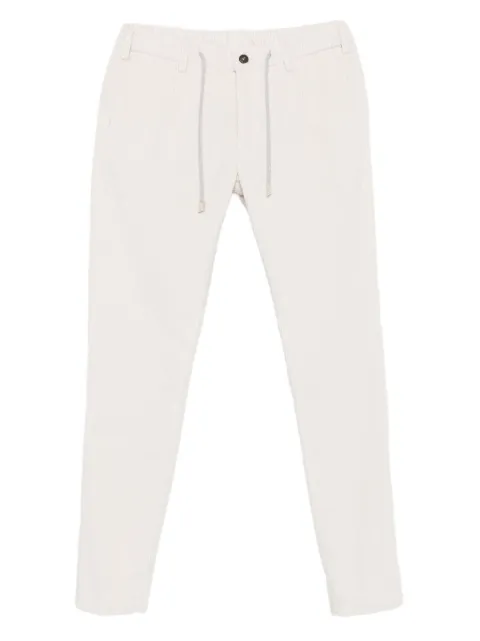 Eleventy drawstring corduroy trousers White L75PANB21TES0L088