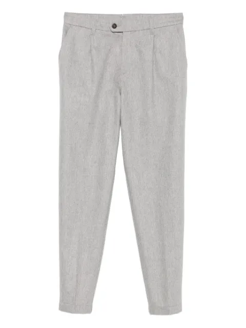 Eleventy pleated-front trousers Grey L75PANL02TES0H027