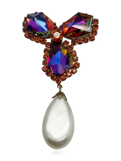 Jennifer Gibson Jewellery 1950s Kaleidoscope brooch Gold JGJPRISMPRLBRO