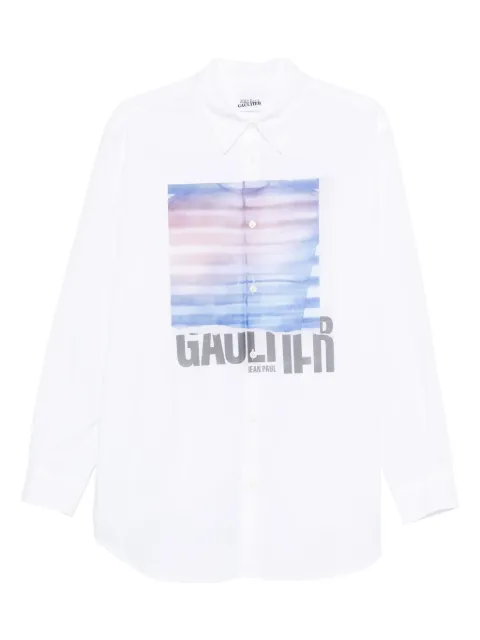 Jean Paul Gaultier graphic-print shirt White UST030W013P