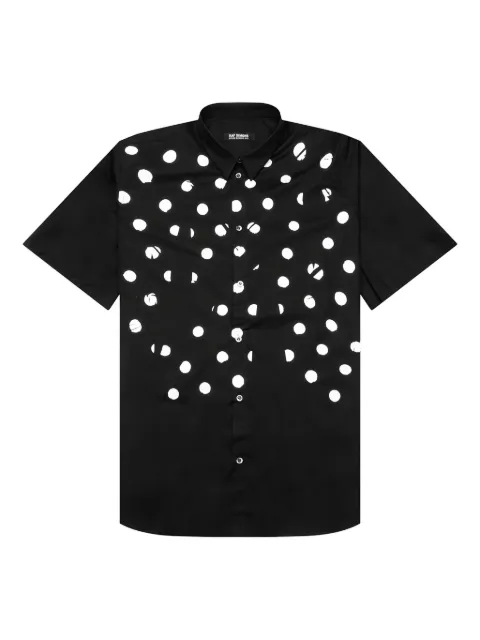Raf Simons polka-dot print shirt Black 231M281100000099