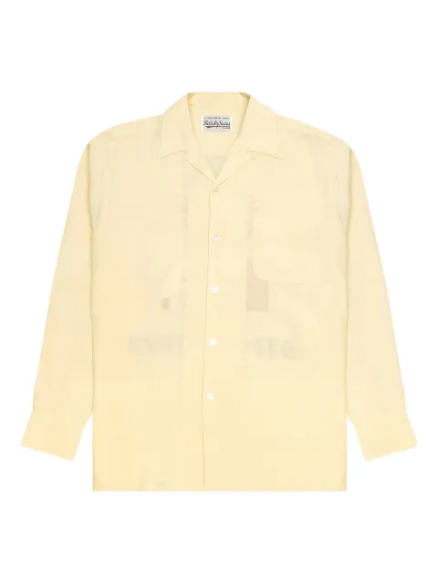 WACKO MARIA embroidered shirt Yellow 21FWWMSOC09