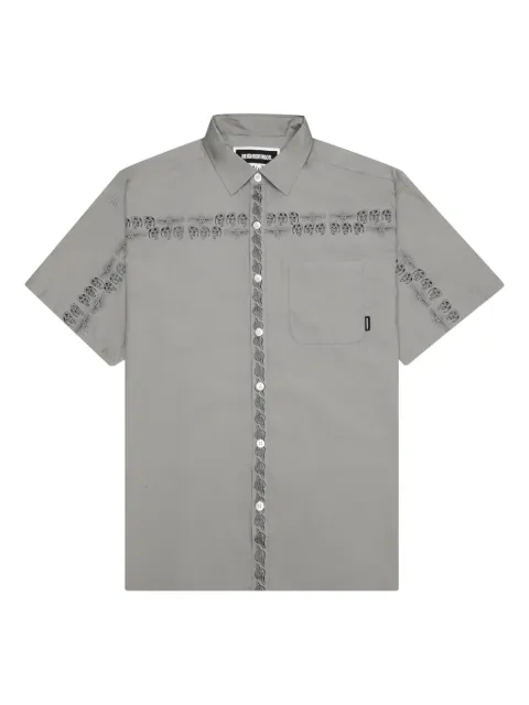 Neighborhood x Dr. Woo patch-pocket shirt Grey 221TSDWNSHM01GRY