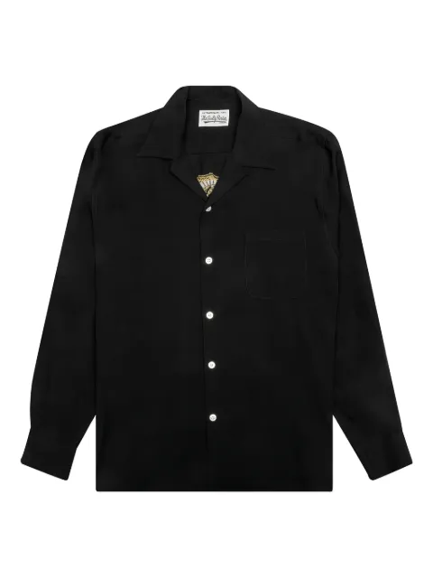 WACKO MARIA embroidered shirt Black 21FWWMSOC08