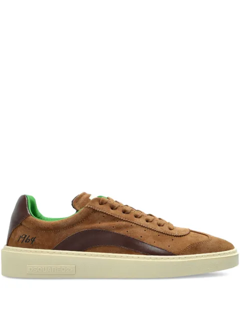 DSQUARED2 suede leather lace-up sneakers Brown SNM044114170001